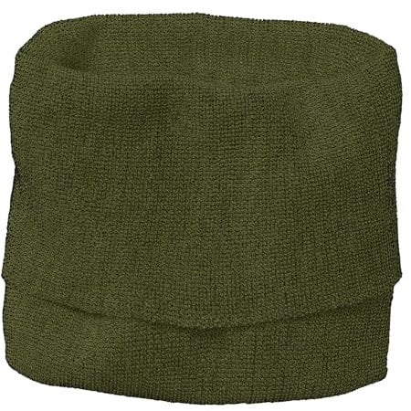 Disana SCHLAUCH-SCHAL, 100% Bio-Merinowolle GOTS, IVN Best | extra leicht und warm | Baby Kleinkind Kind Unisex | Made in Germany | Oliv-Anthrazit Gr. 1