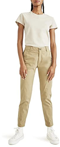Dockers Damen Hose Weekend Chino Slim, Harvest Gold, 31 Tall
