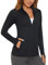 MAGCOMSEN Women's Long Sleeve Shirts UPF 50+ Sun Protection Zip Sweatshirts Hiking Running Athletic Shirts Rash Guard Black