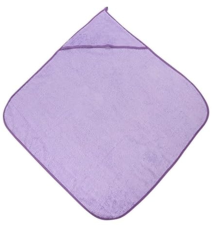 Lorelli Baby-Badehandtuch 80 x 80 cm, Kapuzenhandtuch, Badetuch, ab Geburt lila