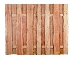 Dicht-Zaun Bohlenzaun Sichtschutz Dresden 180 x 150 cm (B x H) aus naturbelassenem Lärche Holz