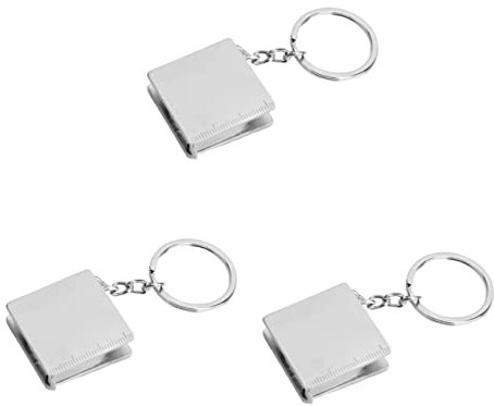 TOPBATHY 3 Stk Maßband Körper Schlüsselbund Messen Maßband Messen Personalisiertes Maßband Mini-stahlband Tragbares Band Weiches Maßband Rucksackmaß Schlüsselanhänger Unternehmen Liebhaber