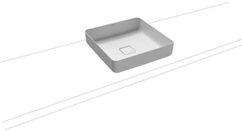 Kaldewei Miena Waschtisch-Schale, 3184, 400x400 mm, ohne Überlauf, 0, 909506003667, Farbe: cool grey 90