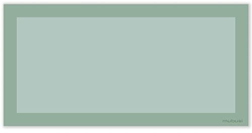 mubusi Tapis Vinyle Cuisine Salon - Différentes Tailles - (Candy Rouge 40x80 cm)