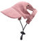 perfk Hunde-Baseballmütze, Hunde-Trucker-Mütze, Verstellbarer Sonnenschutz, Cord, atmungsaktiv, Hunde-Sonnenhut, Haustier-Mütze, rosa S