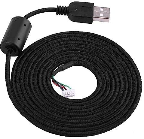 Akozon USB Replacement Cable for G5 G500 G500s Game Mouse, 2M USB Mouse Line Wire Repair Accessory
