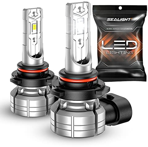 SEALIGHT 9006 HB4 LED Fog Light Bulbs, 10000LM Brightness, 6500K Cool White, 24W 5530 CSP Chips, Front Fog Lamps for car, trucks, Non-polarity, Pack of 2