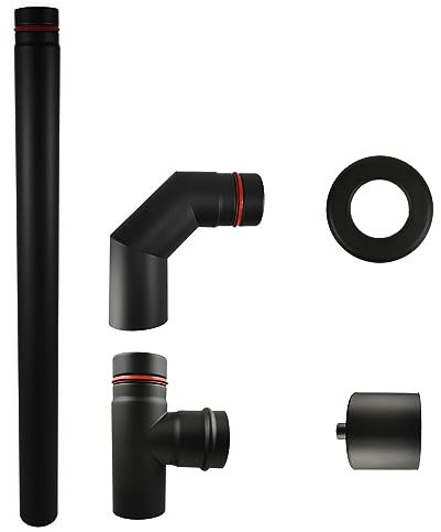 Pelletofen Anschluss Set 80 mm