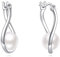 Perlen Ohrringe für Damen 925 Sterling Silber Schmuck Geschenke für Mama Mutter Mädchen Freunde