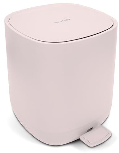 YourCasa papelera baño pequeña 5L - papelera diseño moderno - cubo basura baño wc papelera papeleras - cubo baño - caixote lixo wc papelera pequeña - basuras para baño basurero Rosa
