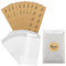 50 Stück Samentütchen, 7 x 12cm Papiertüten Kleine Mini Kraftpapier Tüten Selbstlebende Kraftpapier Geschenktüten mit 50 Verschlussaufkebern fur Hochzeit Weihnachten Blumensamen als Geschenktüte