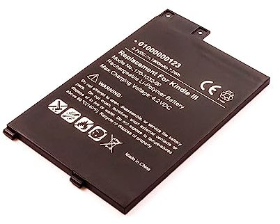 MobiloTec Akku kompatibel mit Amazon Kindle 3, Li-Pol 1900 mAh, Batterie