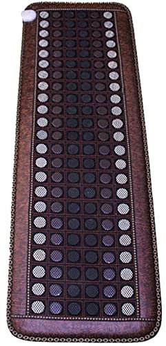 HAODING Automatic Thermostat Far Infrared Jade Amethyst Heat Stone Mat For Back Pain, Heating Mat, Tourmaline Heating Pad, Infrared Heat Therapy Healing, Adjustable Temperature, 150 * 50cm