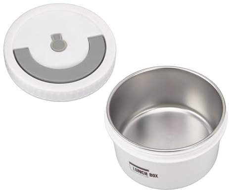HEEPDD Lunch Container Scatole per il Pranzo Box Utensili da Cucina in Acciaio Inossidabile 316 (Latte bianco)
