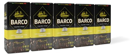 Barco Pack Familiar - Café Molido Mezcla - Contiene 5 uds de 250gr