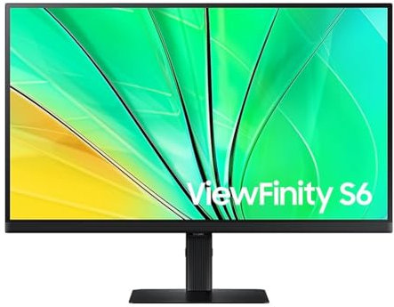 Samsung ViewFinity S6 S27D600EAU S60UD Series LED-Monitor 68,6 cm 27 2560 x 1440 QHD @ 100 Hz IPS 350 cd/m² 1000:1 HDR10 5 ms HDMI DisplayPort Schwarz