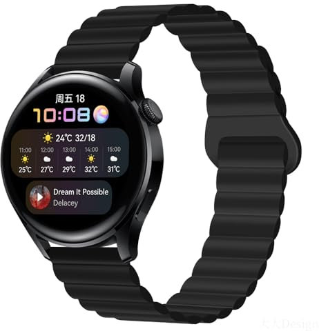 FYISWHO Magnetisch Ersatzarmband für Polar Vantage M/Vantage M2, 22mm Silikon Sport Armbänder Uhrenarmband, Armband für Polar Vantage V3/ Vantage V2 Shift/Grit X/Grit X Pro/Grit X Pro Titan
