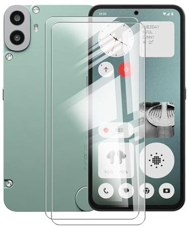 AQGGIIXY 2 Stück Schutzfolie für Nothing CMF Phone 1 (6.67) Displayschutzfolie, 9H Härte Folie HD Klar Schutzglas, Kratzfestnzer Anti-Bläschen gehärtetes Glas Schutz screen