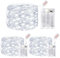 litogo LED Lichterketten Batterie mit Timer, 10 Stück 5M 50er Micro LED Lichterkette Draht Innen Batteriebetrieben für Party Weihnachten Weihnachtsbaum Halloween Hochzeit Deko (Warmweiß)