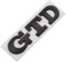 GEOLXD 3D Metallbuchstaben Auto Heckklappe Abzeichen Emblem(Full Black)