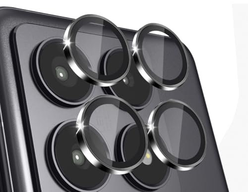 Teenrpov 1 Piezas Protector de Cámara Compatible con Xiaomi 14T, Cristal Vidrio Templado Protector de Lente de Cámara para Xiaomi 14T, 3D Vidrio Templado Anti Rasguños