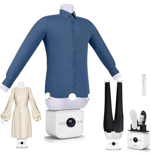 DHMYYXGS Automatischer Hemdenbügler Bügelmaschine 1400w,3-in-1 Funktion (Bügeln Trocknen Duft),Inklusiv Duftaufsatz Und Aromatank,Für Hemden,Blusen,T-Shirts Und Jeans B