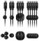Desire2 Cable Clips, 10 Pack Multipurpose Cable Management System and Cord Organizer, Self Adhesive Wire Organizers for Desk Management, USB Charging Cable Clips for TV, PC, Headphone, Black