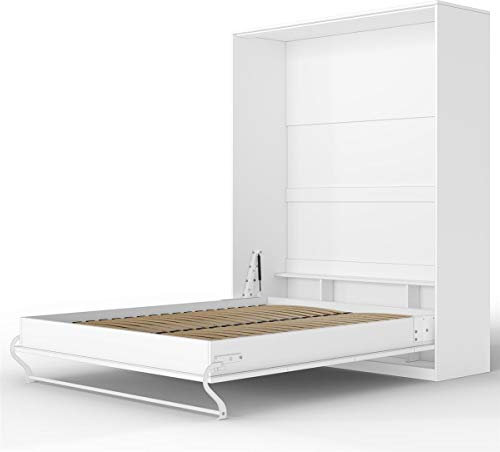 SMARTBett Schrankbett Standard Weiss 160 Vertikal Standard