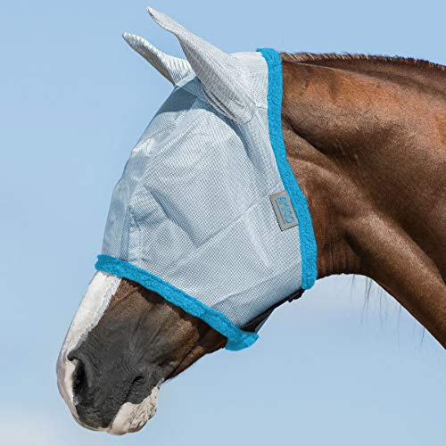 Amigo Horse Fly MASK, Baby Blue and Electric Blue, Pony