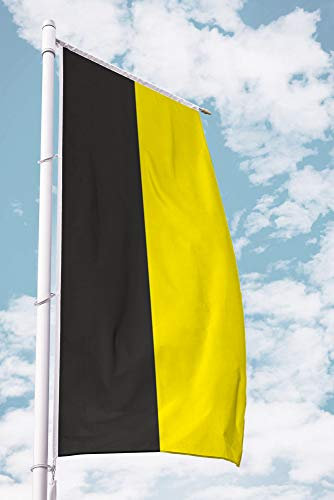 Deitert Bundesland-Flagge Baden-Württemberg – 120x300 cm Baden Württemberg Flagge ohne Wappen, Fahne für Ausleger aus reißfestem Polyester, Baden-Württemberg Fahne mit Doppelsicherheitsnaht gesäumt