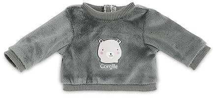 Corolle 9000110530 - Mon Premier Poupon 30cm Pullover, Bär, für alle 30cm Babypuppen, Für Kinder ab 18 Monaten geeignet
