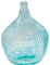 Tradineur - Garrafa de vidrio rayada 16 litros sin tapón, modelo Apple, 41,5 x 31,5 cm, damajuana, botella de vidrio a rayas para almacenar agua, vino, bebidas
