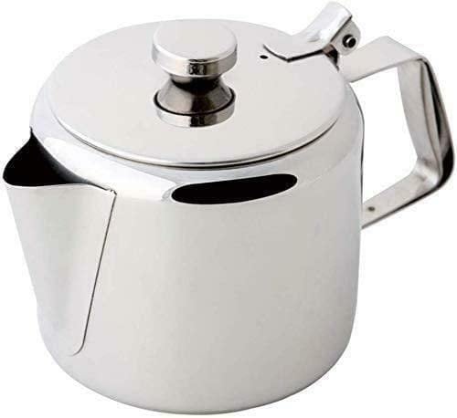 Stainless Steel Tea Pot Silver, Mirror Polish Finished, Suitable for Restaurants, Home, Offices 0.5 Litre - 1.5 Litre (1.5 Liter - 50 oz)