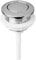 Universal Toilet Flush Button - Dual/Single Push Button Replacement for 38mm Hole, Compatible with Most Cisterns | Durable Plastic Flush Valve Switch | Toilet Spare Parts & Repair Accessories (White)