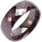 Ayoiow Keramik Ringe Für Männer 8MM Schwarz Ehering Herren Set Rhombus Muster