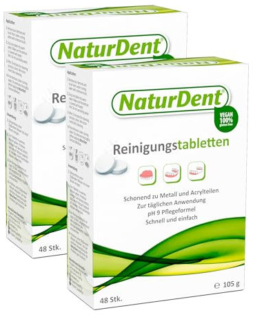 2x NaturDent Reinigungstabletten (48 Stk.)