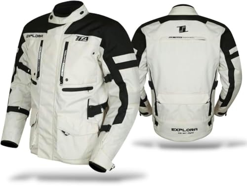 TLA EXPLORA LIGHT Veste moto avec protections homologuées CE classe A, doublure imperméable amovible, tailles jusqu'à 7XL homme, femme. Veste moto Enduro, Tourisme, Aventure, demi-saison, été