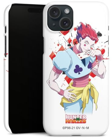 Premium Case kompatibel mit Apple iPhone 15 Plus Smartphone Handyhülle Schutzhülle glänzend Hisoka Morow Hunter x Hunter Fanartikel