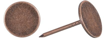 sourcing map Upholstery Tacks Nail Pins Furniture, 40Pcs 19x30mm Thumb Tack Pins Assortment Kit Carbon steel for Home Sofa DIY Decorative Nail Heads Nails, Red Bronze