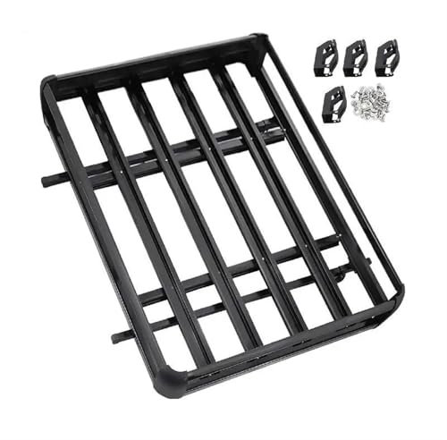 Galerie De Toit Porte-Bagages Tente Barres Transversales Porte-Ski Porte-vélo Remorque À Billes, Camping-Car Support Toit Universel pour Voiture Charge 100KG Barres De Toit Railing