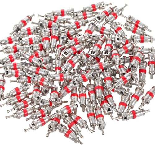 100 Stück Ventileinsatz-Kerne Autoventil Ventilkerne Universeller Ersatz Ventilkerne Ventileinsätze Ventilschaftkernteile für die meisten Modelle