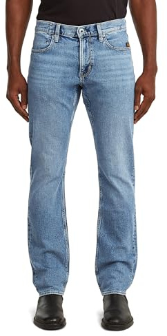 G-STAR Homme Jean Mosa Straight, Bleu (faded sea point blue D23692-D930-H078), 34W / 34L