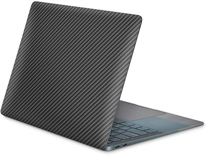Skins4u Laptop Aufkleber, Notebook Skin Schutzfolie, Seidenmatt, Kratzfest, Blasenfrei, Selbstklenend Vinylfolie Rückstandslos Entfernbar 10 bis 17 Zoll Laptops (Carbon, 40 x 28cm)