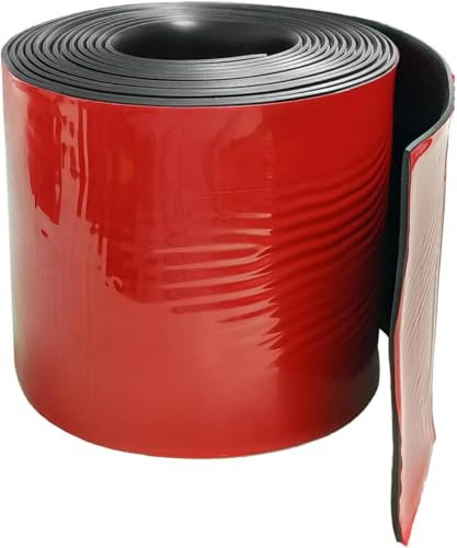 Hengrongshen Gomma Antiscivolo, 100mm x 3mm x 3.2m Gomma Adesiva Autoadesivo, Neoprene Per Sigillatura, Protezione del Pavimento, Ammortizzatore, Copertura