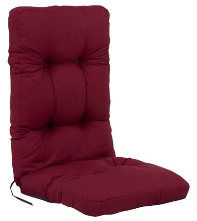 PATIO Auflage für Hochlehner 124 x 48 cm Ronda Gartenstuhl Auflage hoch mit Haltegurt Schnüre zur Befestigung