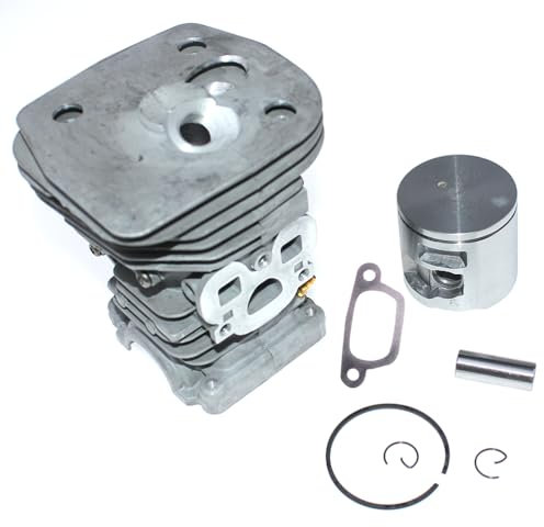 ZXHOZDM Pièces d'outils Kit Cylindre-Piston 47mm, pour Husqvarna 455 455 Rancher 455E 460 460 Rancher pour tronçonneuse Jonsered CS2255 PN 537320402 537320501