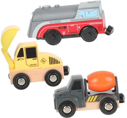 HONITANO Baufahrzeuge Set Für Junge Mädchen Mit Kleinen Baustellenautos Und LKW Geeignet Als Pädagogisches Lernspielzeug Und Elektrisches Spielzeugauto Für Kleinkinder