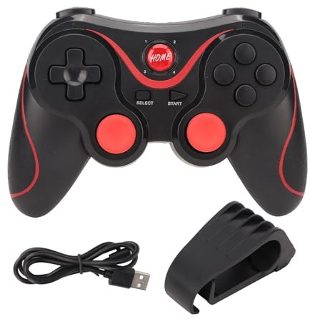 EMUKOEP Controller di Gioco Wireless X3 Controller Wireless Gamepad con Connessione Bluetooth Dual Mode per Telefoni IOS TV Computer VR