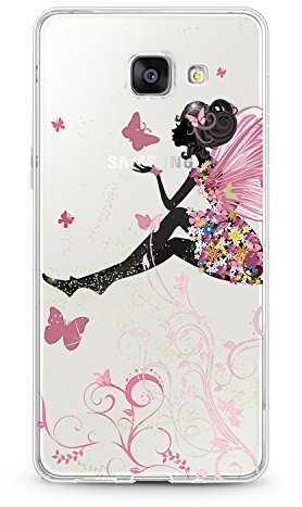 Handyhülle für Samsung Galaxy A5 Version 2016 - Hülle - Transparente Schutzhülle mit Motiv - TPU Silikon Hülle - Case - Cover - Schale - Backcover - Handytasche (Fee)