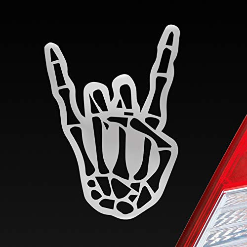 Hellweg Druckerei Pommesgabel Heavy Metal 12x8cm Auto Aufkleber Sticker Heckscheibenaufkleber